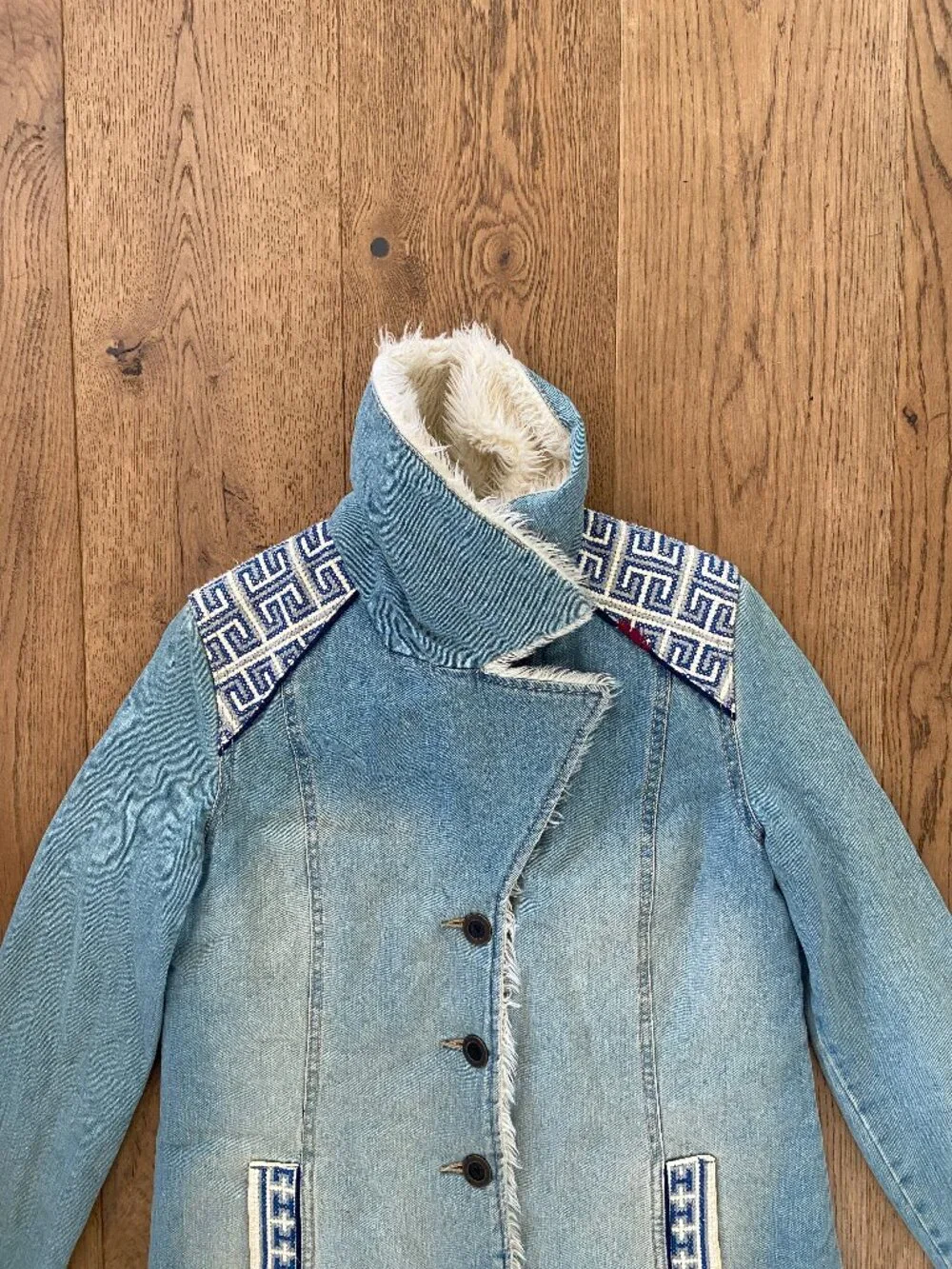 Free People Denim and Sherpa Jacket - Picture 8 of 16